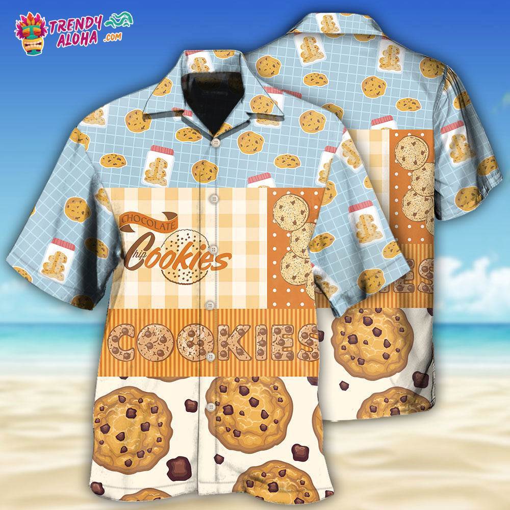 Baking Who Loves Baking Chocolate Chip Cookie Hawaiian Shirt – Trendy Aloha