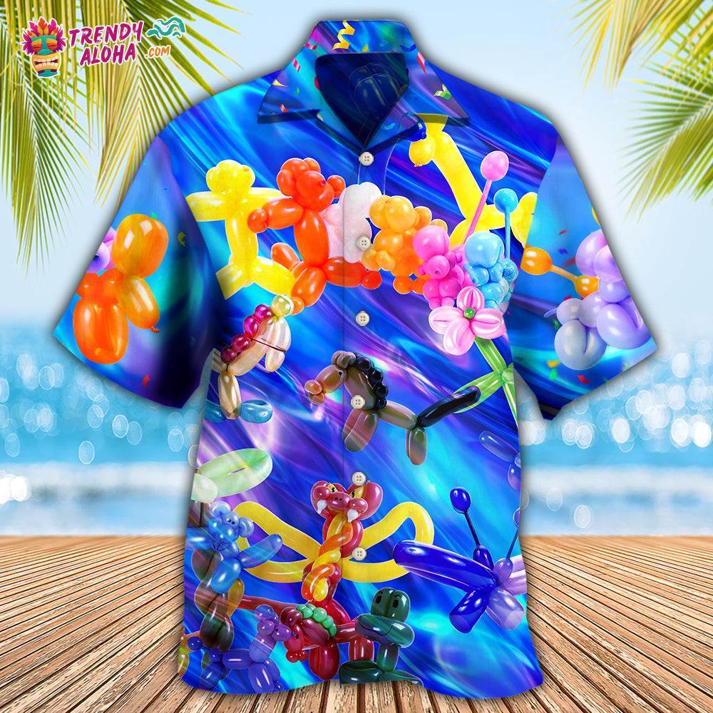 Balloon Modelling Amazing Colorful Hawaiian Shirt – Trendy Aloha