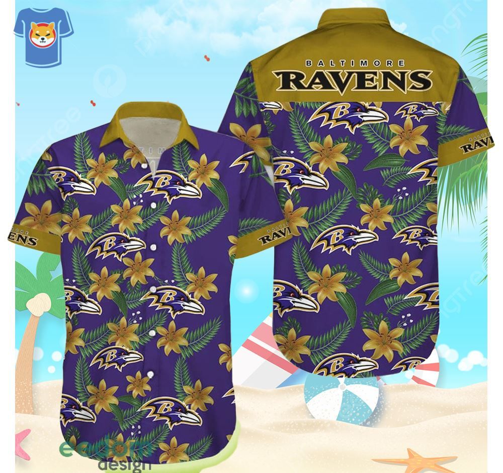 Baltimore Ravens 3D Logo Summer For Men All Over Printed Hawaiian Shirt Best Summer Gift For Fans Baltimore Ravens 3D Logo Summer For Men All Over Printed Hawaiian Shirt Best Summer Gift For Fans