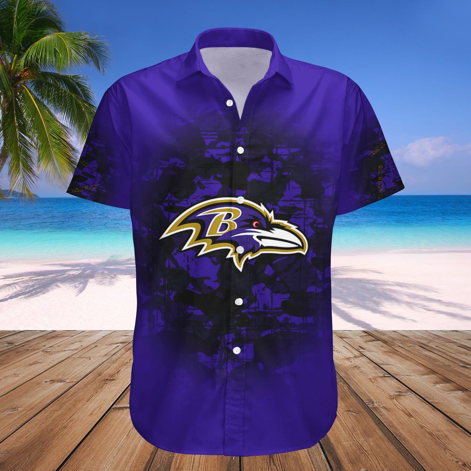 Baltimore Ravens Hawaii Shirt Camouflage Vintage – NFL