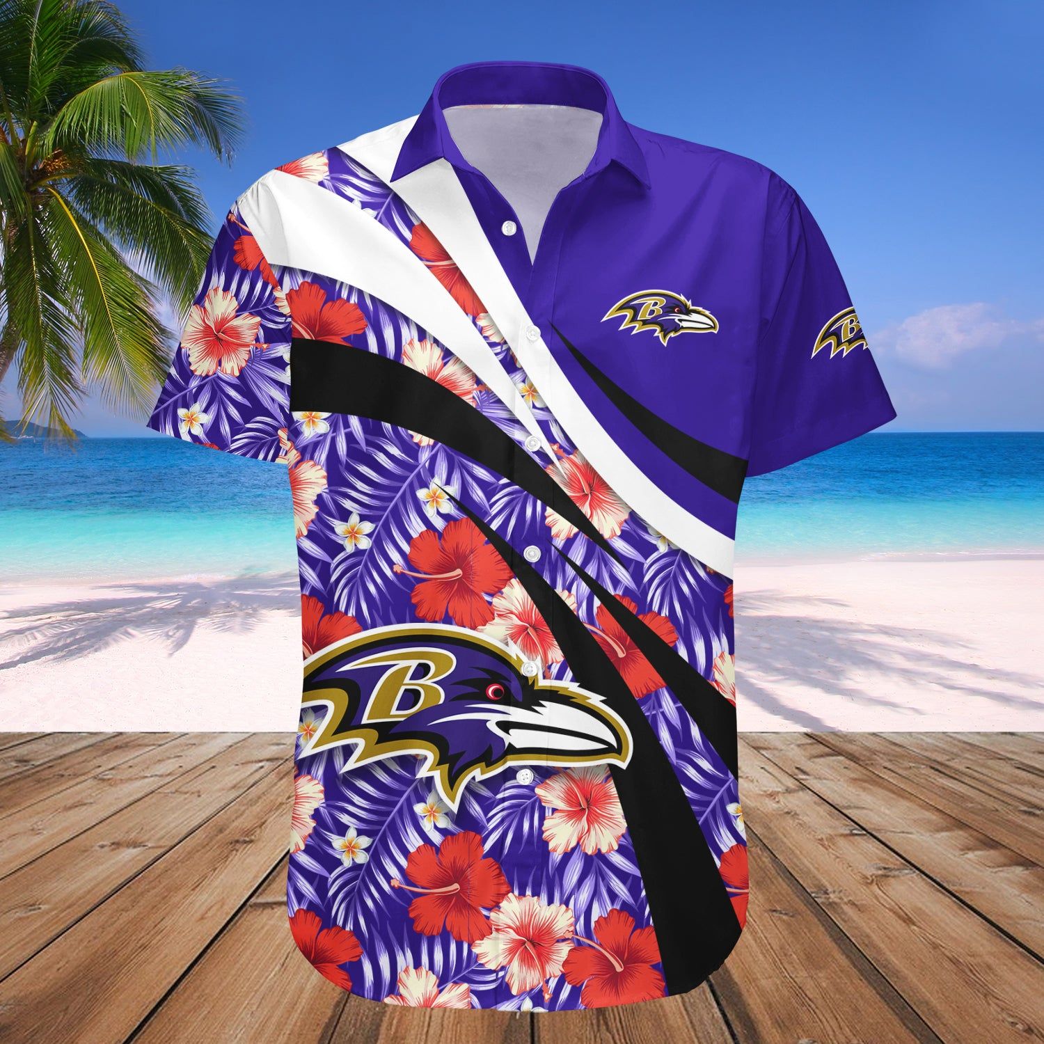 Baltimore Ravens Hawaii Shirt Hibiscus Sport Style – NFL