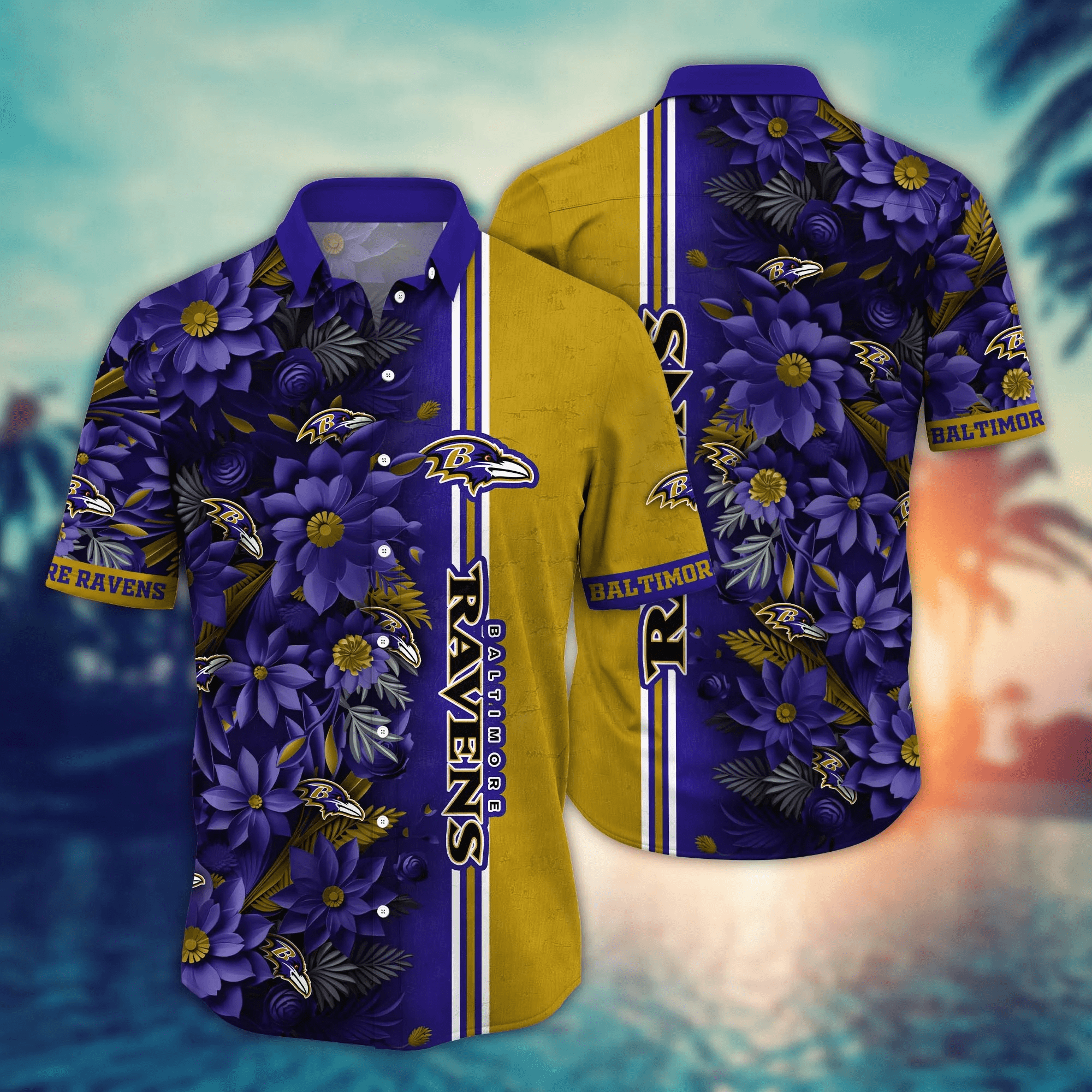 Baltimore Ravens NFL Hawaiian Shirt Custom Balmy Aloha Shirt Baltimore Ravens NFL Hawaiian Shirt Custom Balmy Aloha Shirt