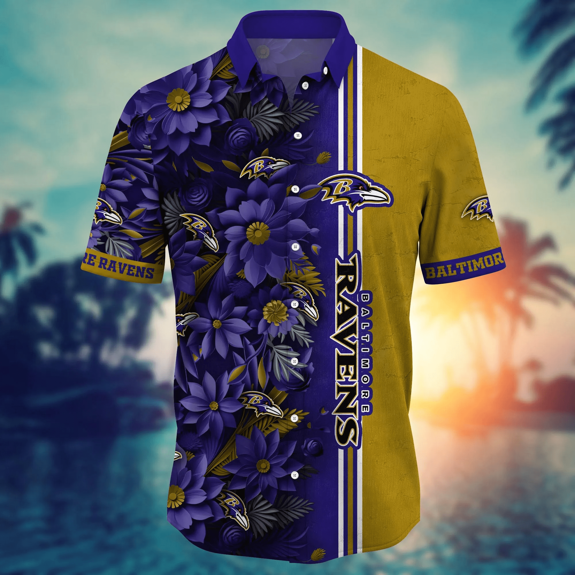Baltimore Ravens NFL Hawaiian Shirt Custom Balmy Aloha Shirt