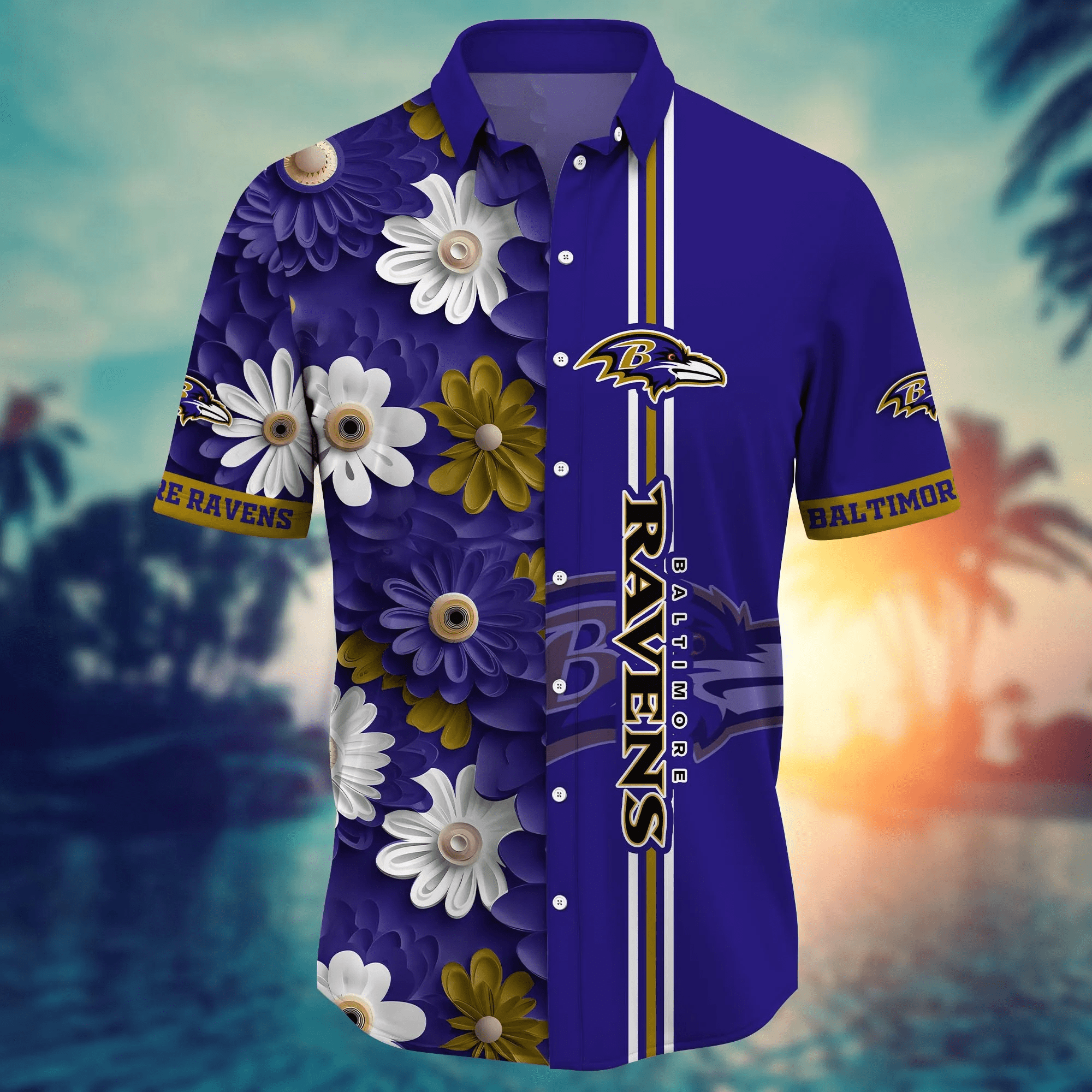 Baltimore Ravens NFL Hawaiian Shirt Pool Days Aloha Shirt