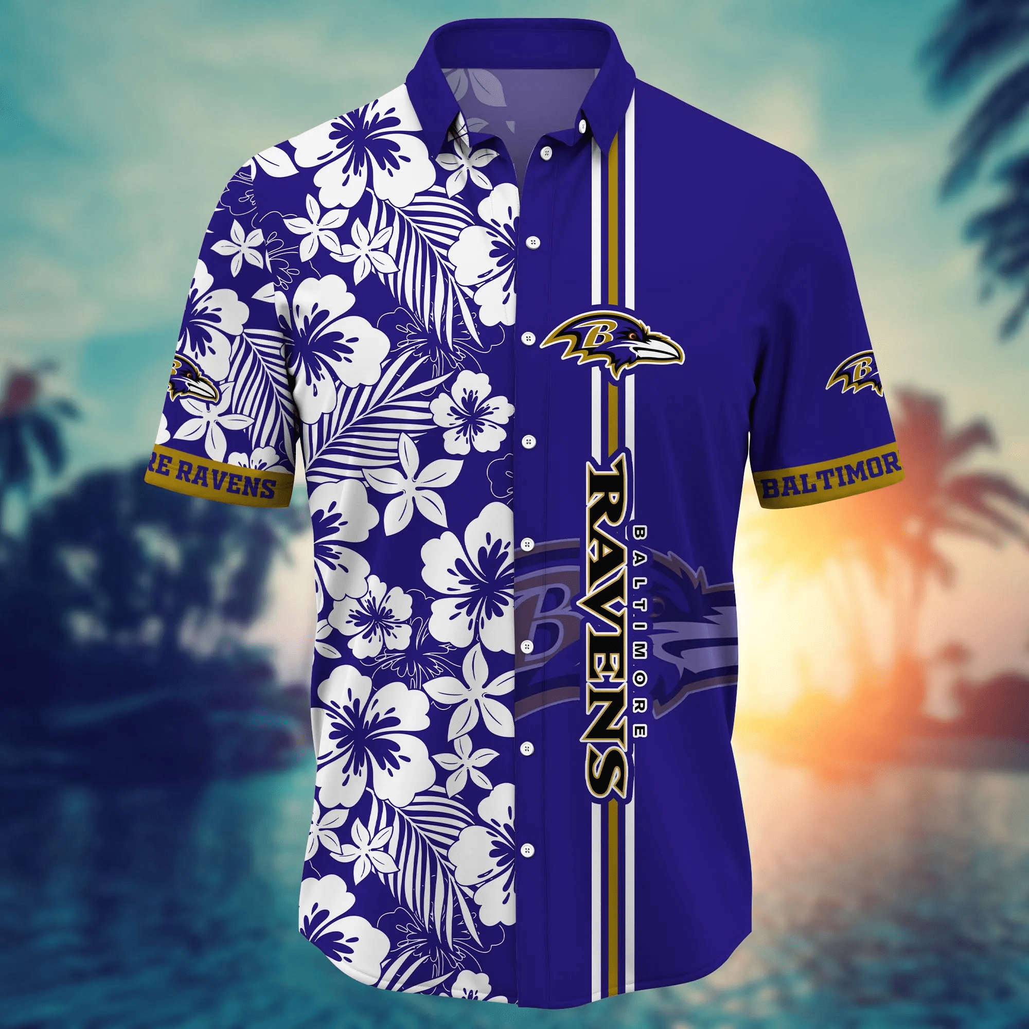 Baltimore Ravens NFL Hawaiian Shirt Sunlittime Aloha Shirt