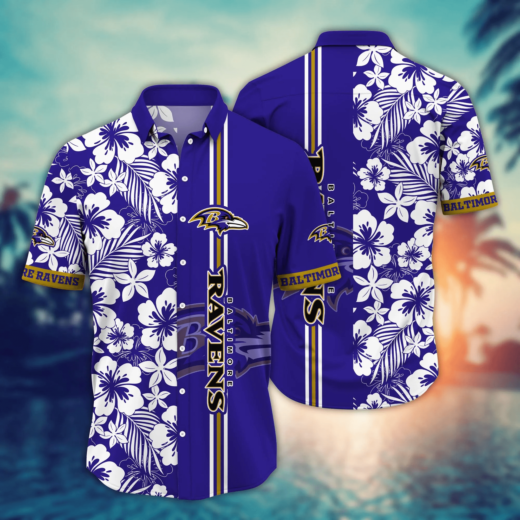 Baltimore Ravens NFL Hawaiian Shirt Sunlittime Aloha Shirt