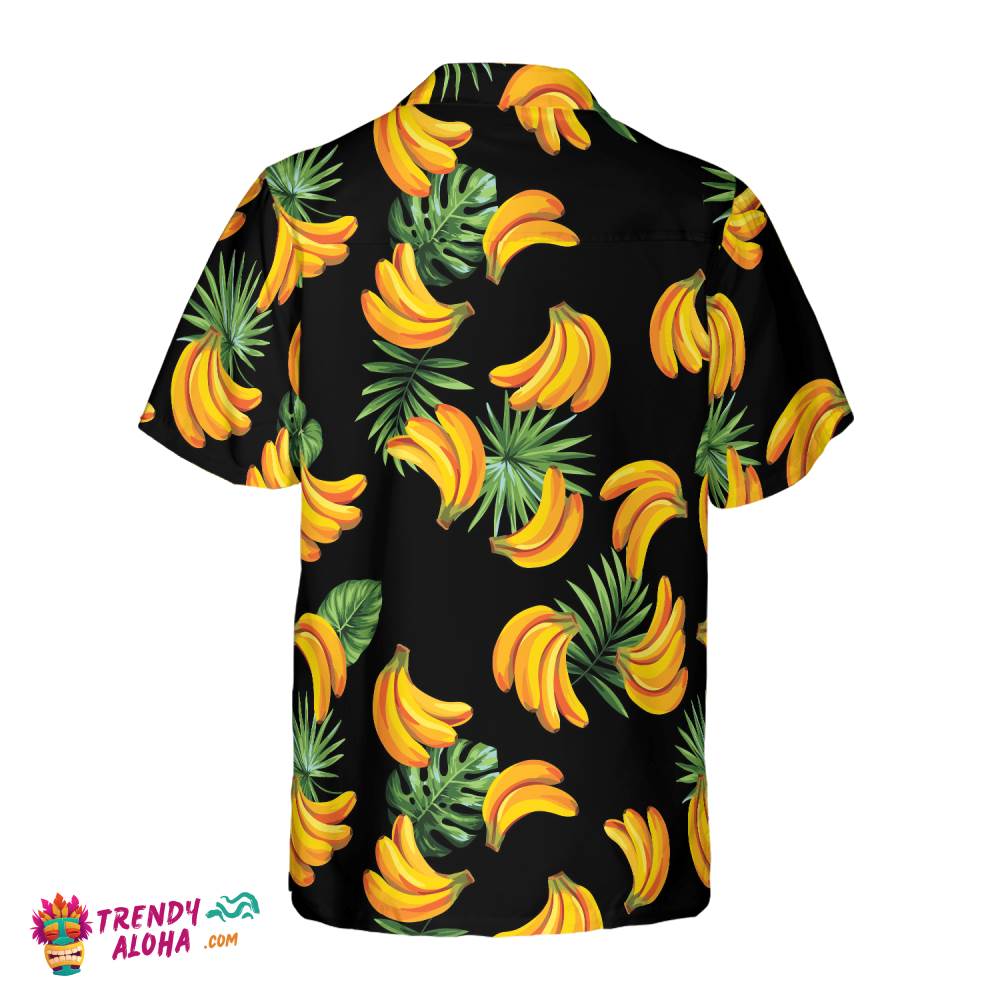 Banana & Tropical Palm Leaves Hawaiian Shirt