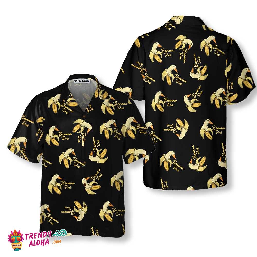 Banana Duck Hawaiian Shirt, Funny Banana Shirt For Adults, Banana Pattern Shirt Banana Duck Hawaiian Shirt, Funny Banana Shirt For Adults, Banana Pattern Shirt