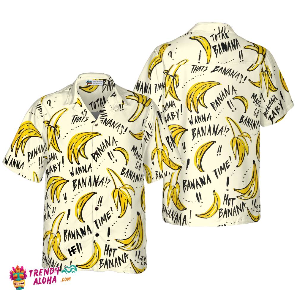 Banana Quote Shirt For Men Hawaiian Shirt Banana Quote Shirt For Men Hawaiian Shirt