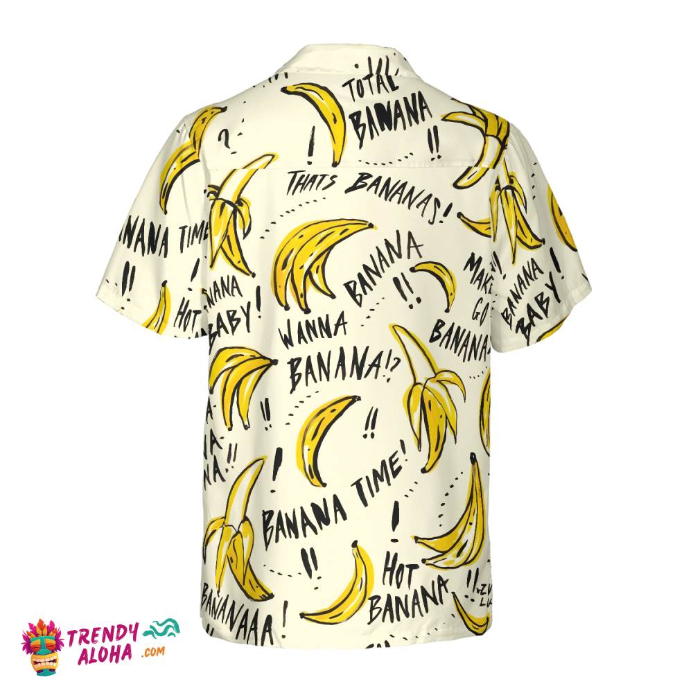 Banana Quote Shirt For Men Hawaiian Shirt