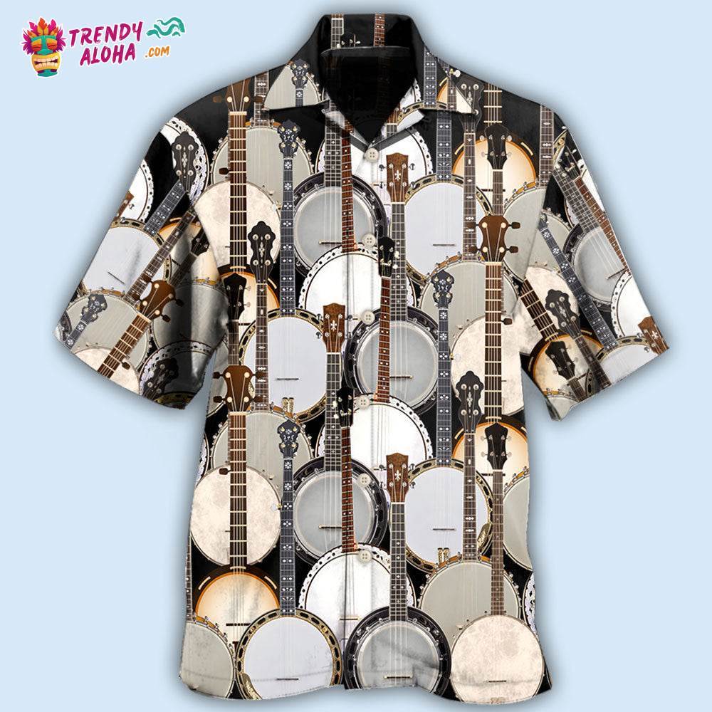 Banjo Love Music Pattern Hawaiian Shirt – Trendy Aloha