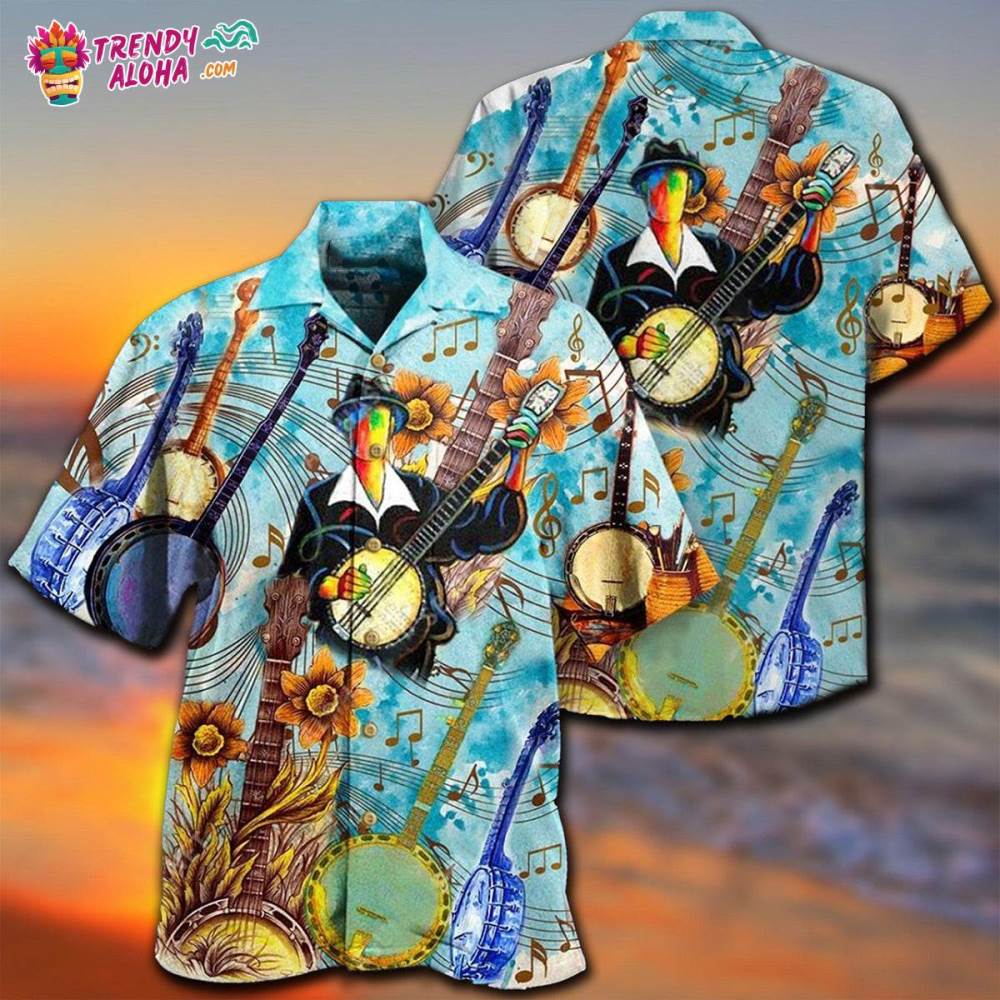 Banjo Music Cheerful Melodies From Banjo Hawaiian Shirt – Trendy Aloha