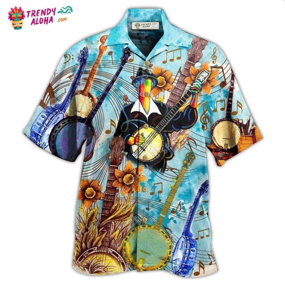 Banjo Music Cheerful Melodies From Banjo Hawaiian Shirt – Trendy Aloha Banjo Music Cheerful Melodies From Banjo Hawaiian Shirt – Trendy Aloha