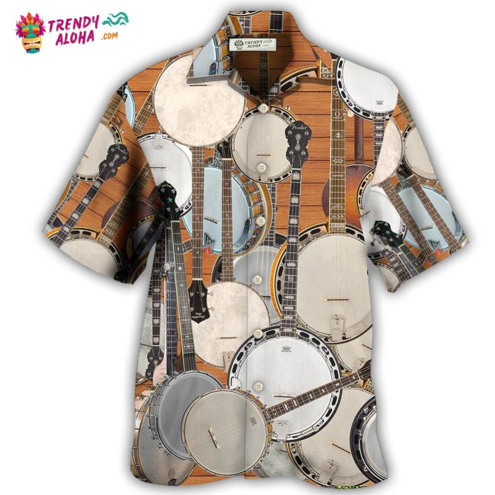 Banjo Music Love Life Style Hawaiian Shirt – Trendy Aloha Banjo Music Love Life Style Hawaiian Shirt – Trendy Aloha