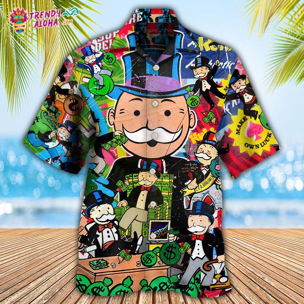 Banker Happy Raining Money Hawaiian Shirt – Trendy Aloha
