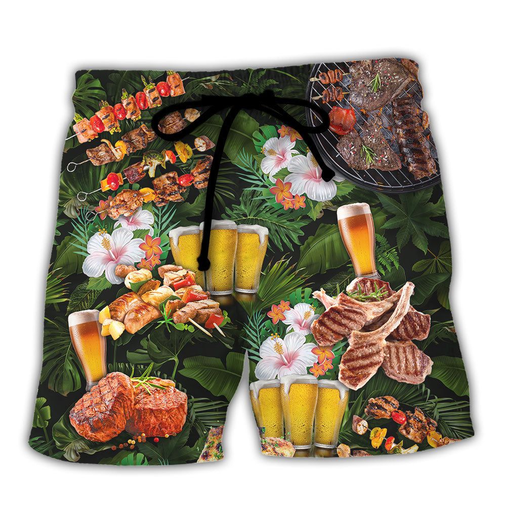 Barbecue Food Bbq Once You Put My Meat In Your Mouth You Are Going To Want To Swallow Trendy Aloha Hawaiian Beach Shorts Barbecue Food Bbq Once You Put My Meat In Your Mouth You Are Going To Want To Swallow Trendy Aloha Hawaiian Beach Shorts