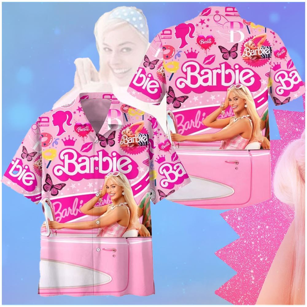 Barbie Movie Bachelorette Party Hawaiian Shirt Barbie Movie Bachelorette Party Hawaiian Shirt