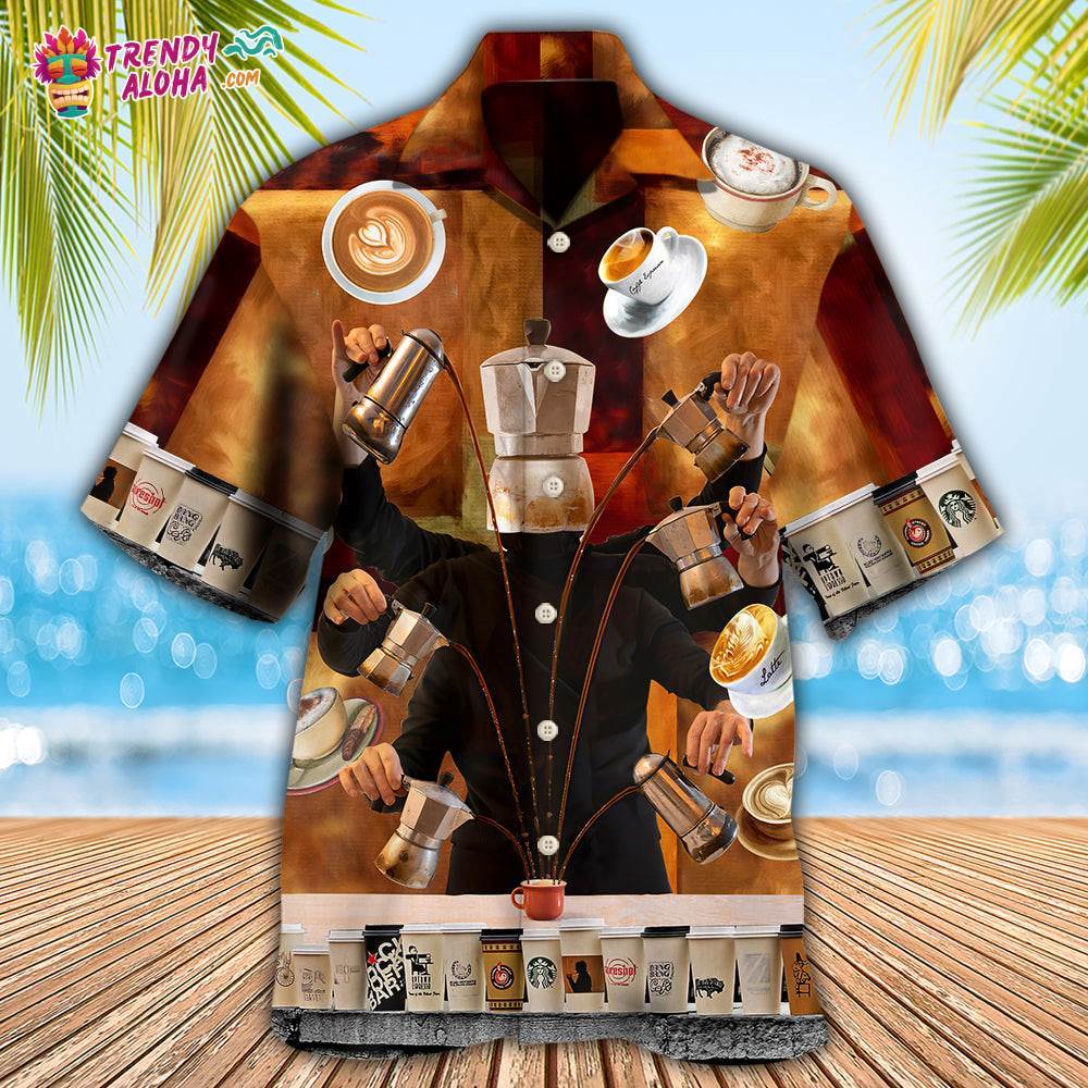 Barista Keep Calm It’S Coffee O’Clock Hawaiian Shirt – Trendy Aloha