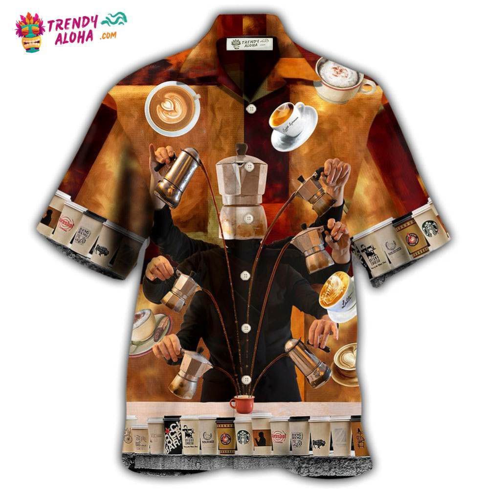 Barista Keep Calm It’S Coffee O’Clock Hawaiian Shirt – Trendy Aloha Barista Keep Calm It’S Coffee O’Clock Hawaiian Shirt – Trendy Aloha