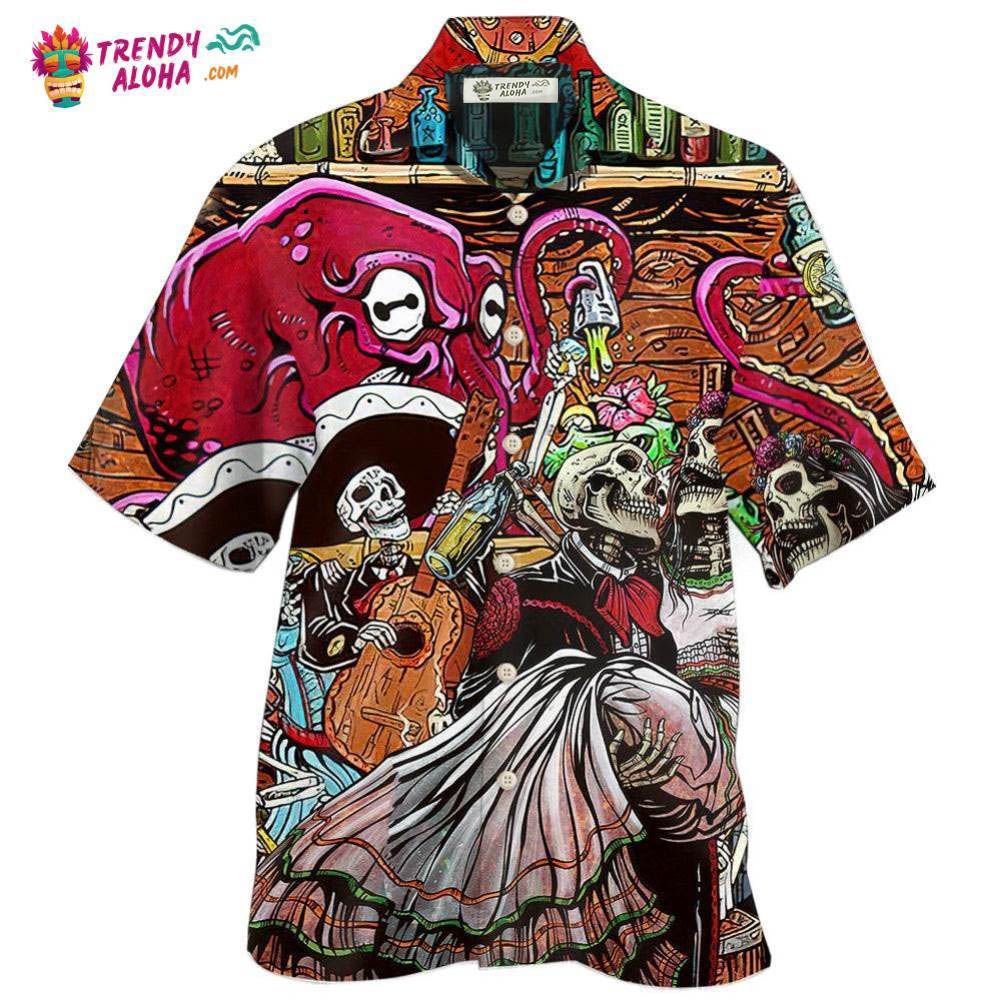 Bartender Skull Play Together Hawaiian Shirt – Trendy Aloha Bartender Skull Play Together Hawaiian Shirt – Trendy Aloha
