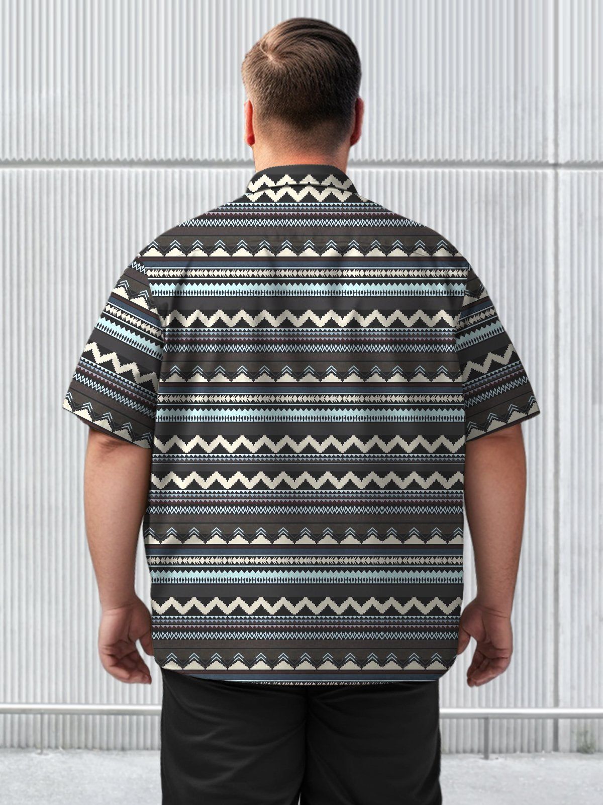 Base Big & Tall Stripes Hawaiian Shirt Elegant and Casual Hawaiian Shirt