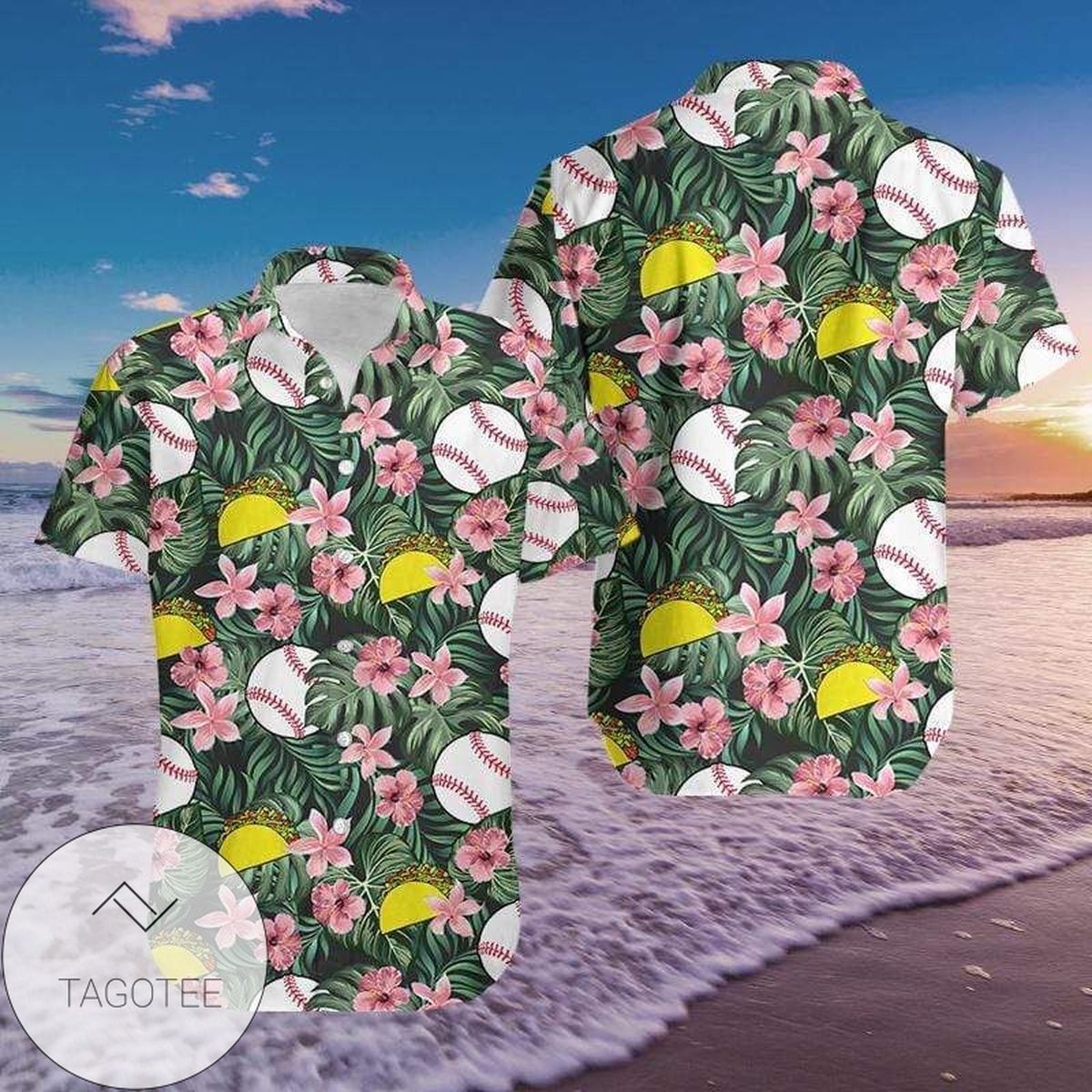 Baseball And Tacos Floral Hawaiian Shirts Fantastic