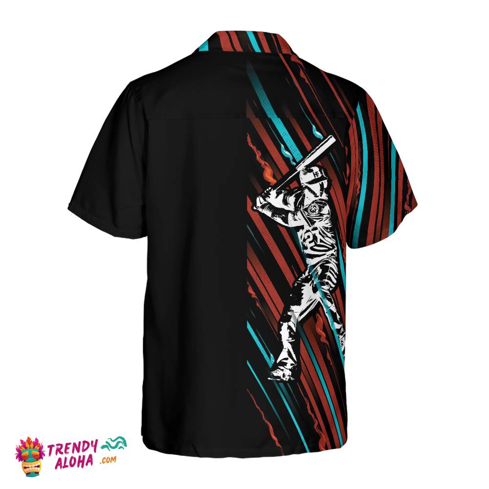 Baseball Black And Color Hawaiian Shirt