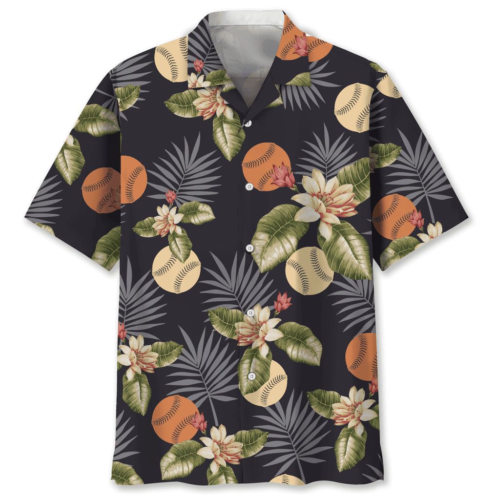 Baseball Grey Trendy Hawaiian Shirt