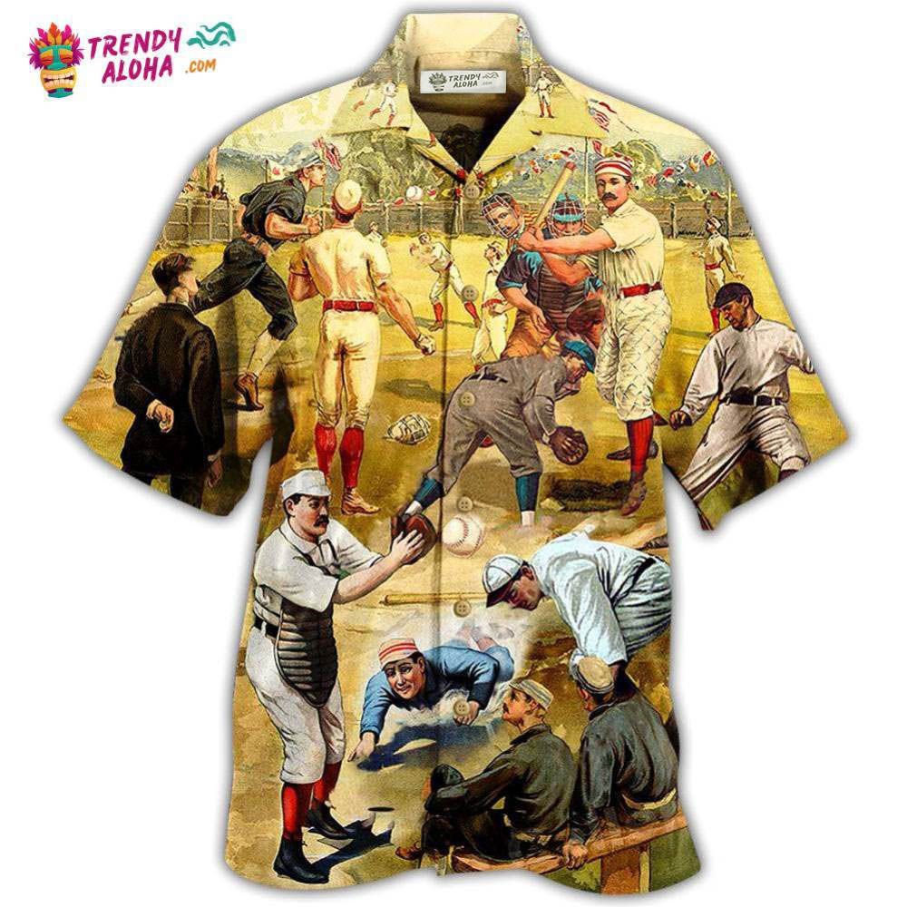 Baseball Hit Hard Run Fast Turn Left Vintage Style Hawaiian Shirt – Trendy Aloha Baseball Hit Hard Run Fast Turn Left Vintage Style Hawaiian Shirt – Trendy Aloha