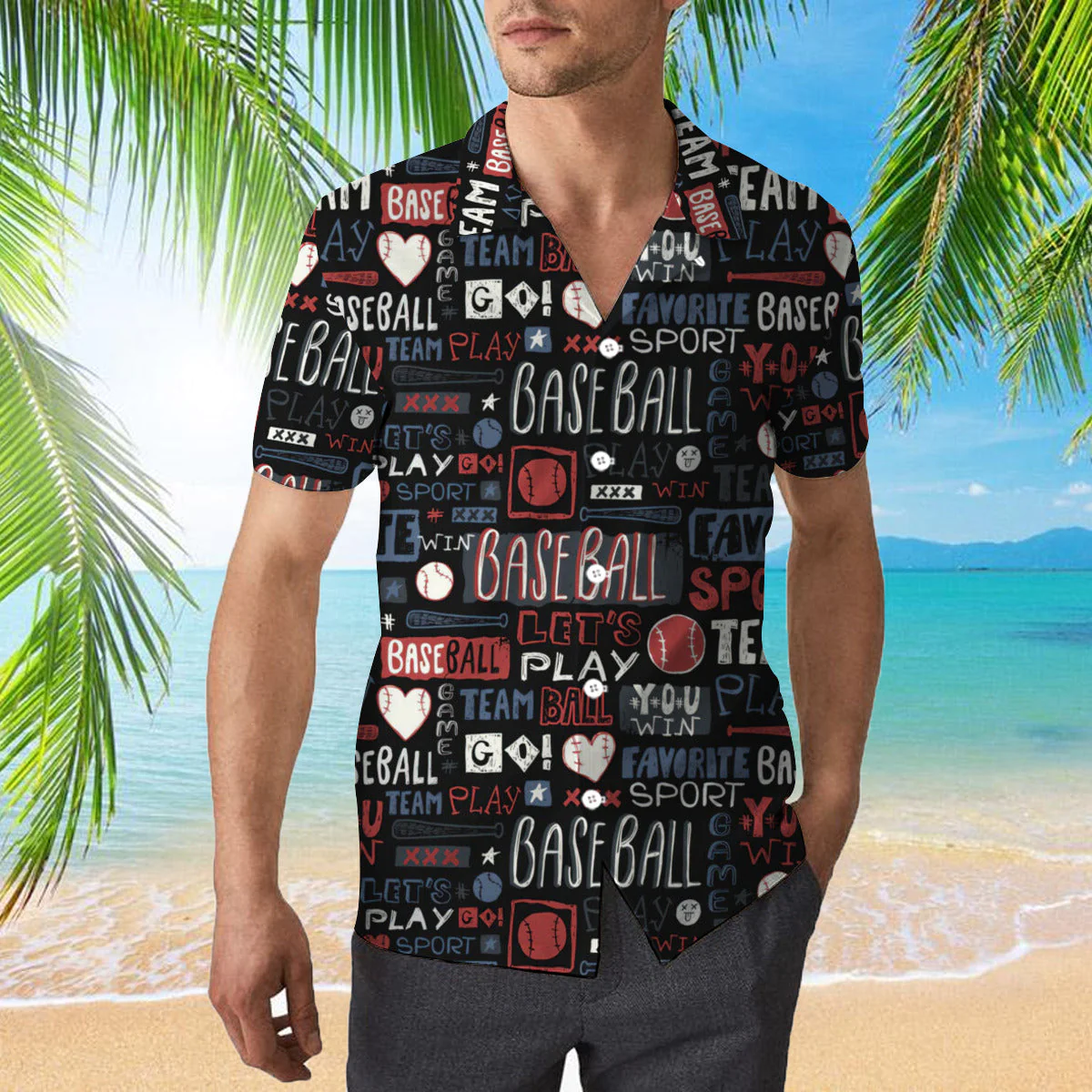 Baseball Lets Play Trendy Hawaiian Shirt For Aloha Gift Shirt
