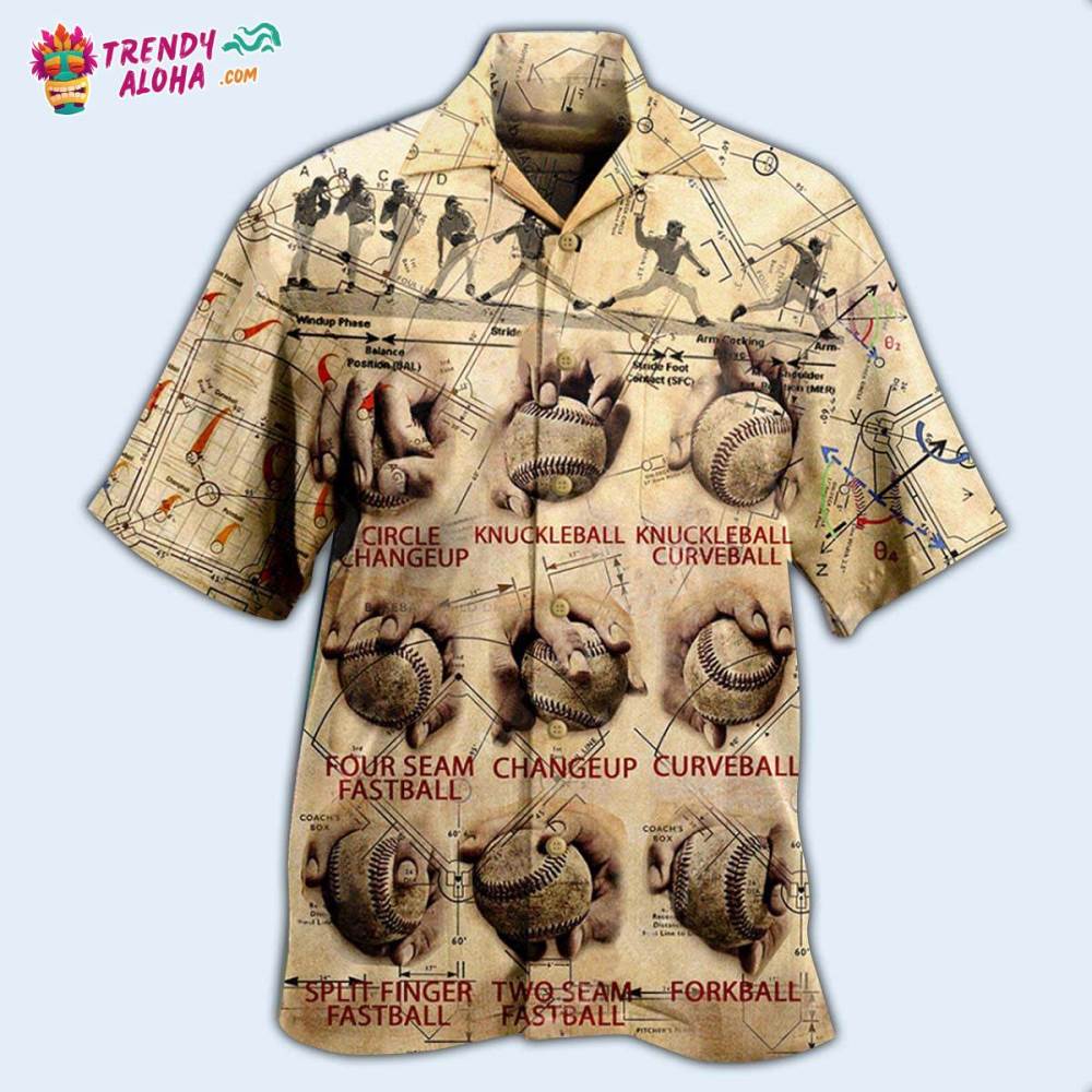Baseball Pitching Grips Baseball Match Hawaiian Shirt – Trendy Aloha