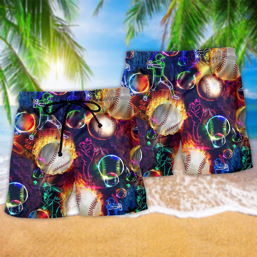 Baseball The Others Chase My Ball Funny Trendy Aloha Hawaiian Beach Shorts