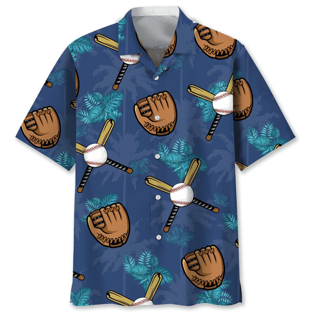 Baseball Tropical Trendy Hawaiian Shirt