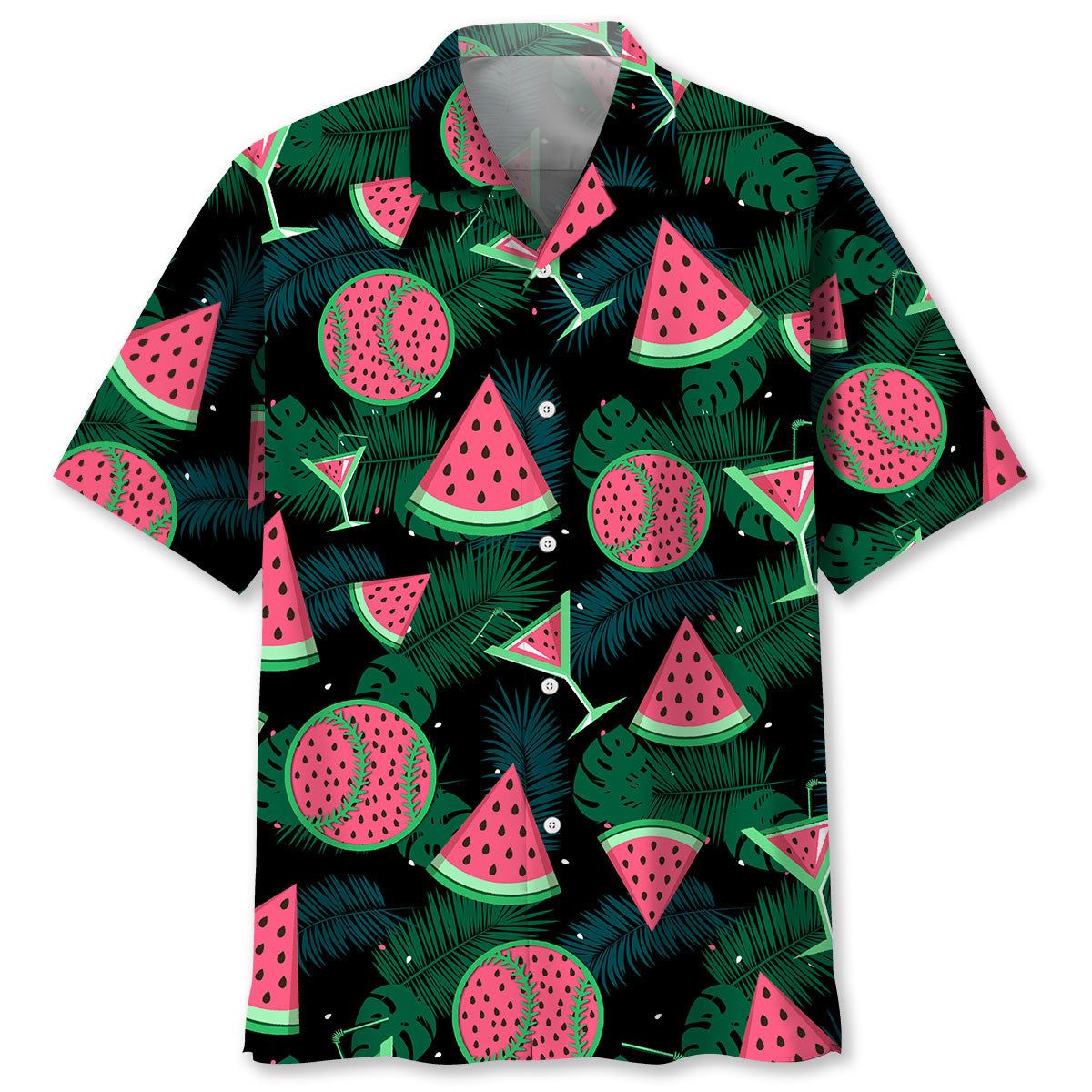 Baseball Watermelon Trendy Hawaiian Shirt