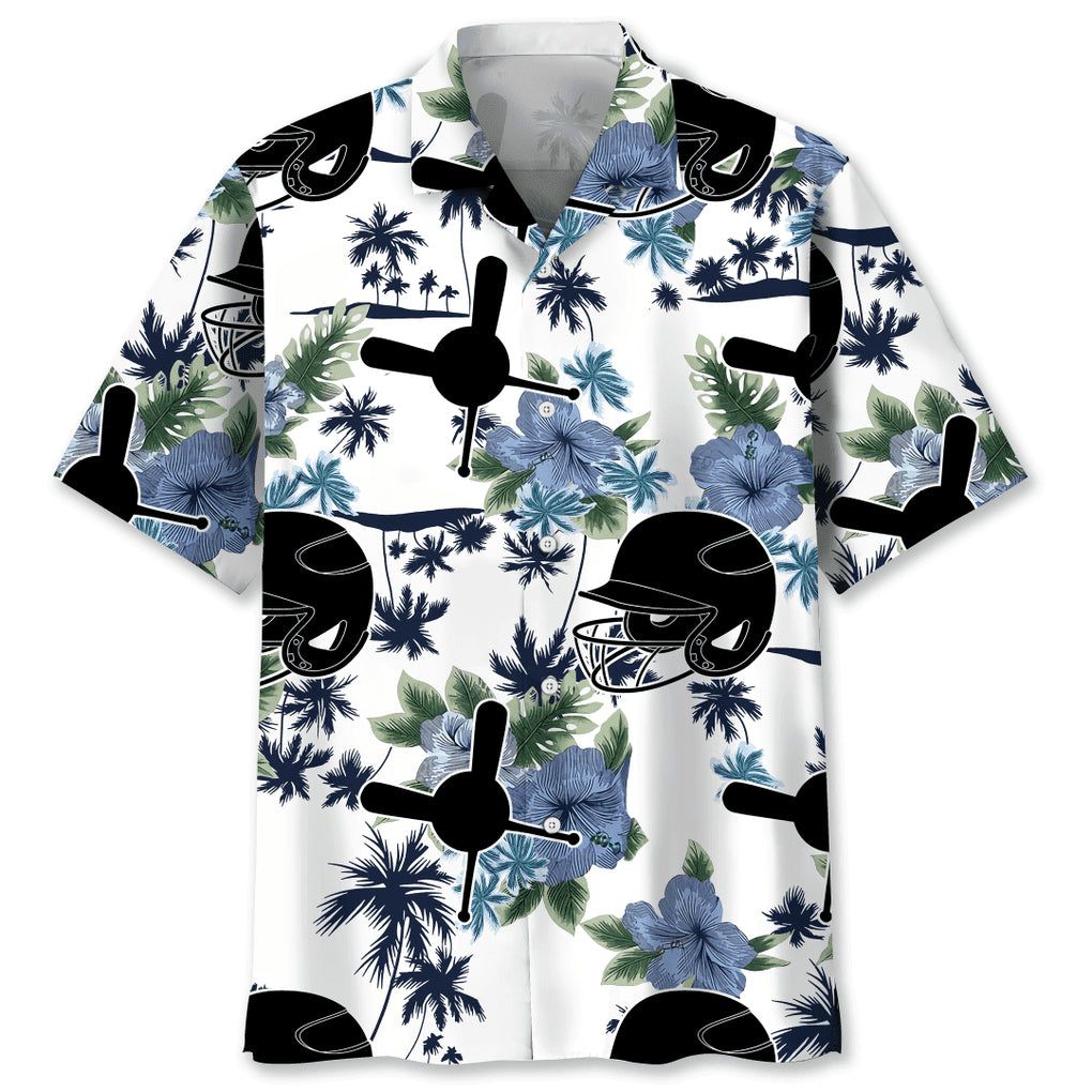 Baseball White Nature Trendy Hawaiian Shirt