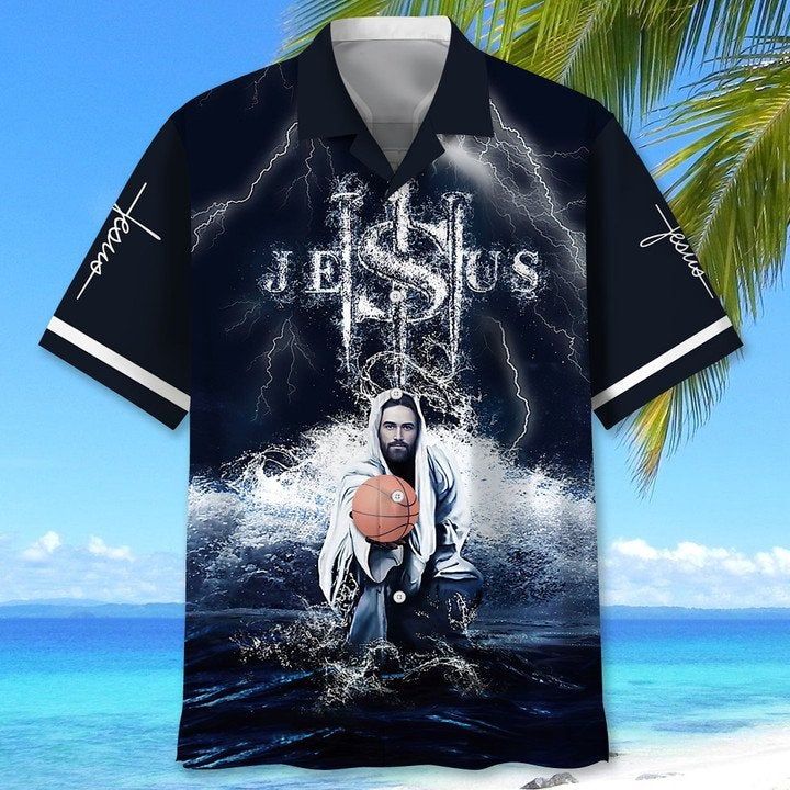 Basketball Jesus Aloha Hawaiian Shirts For Men And Women |