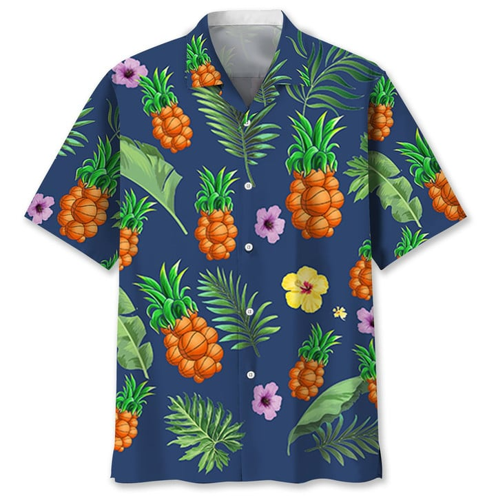 Basketball Pineapple Trendy Hawaiian Shirt