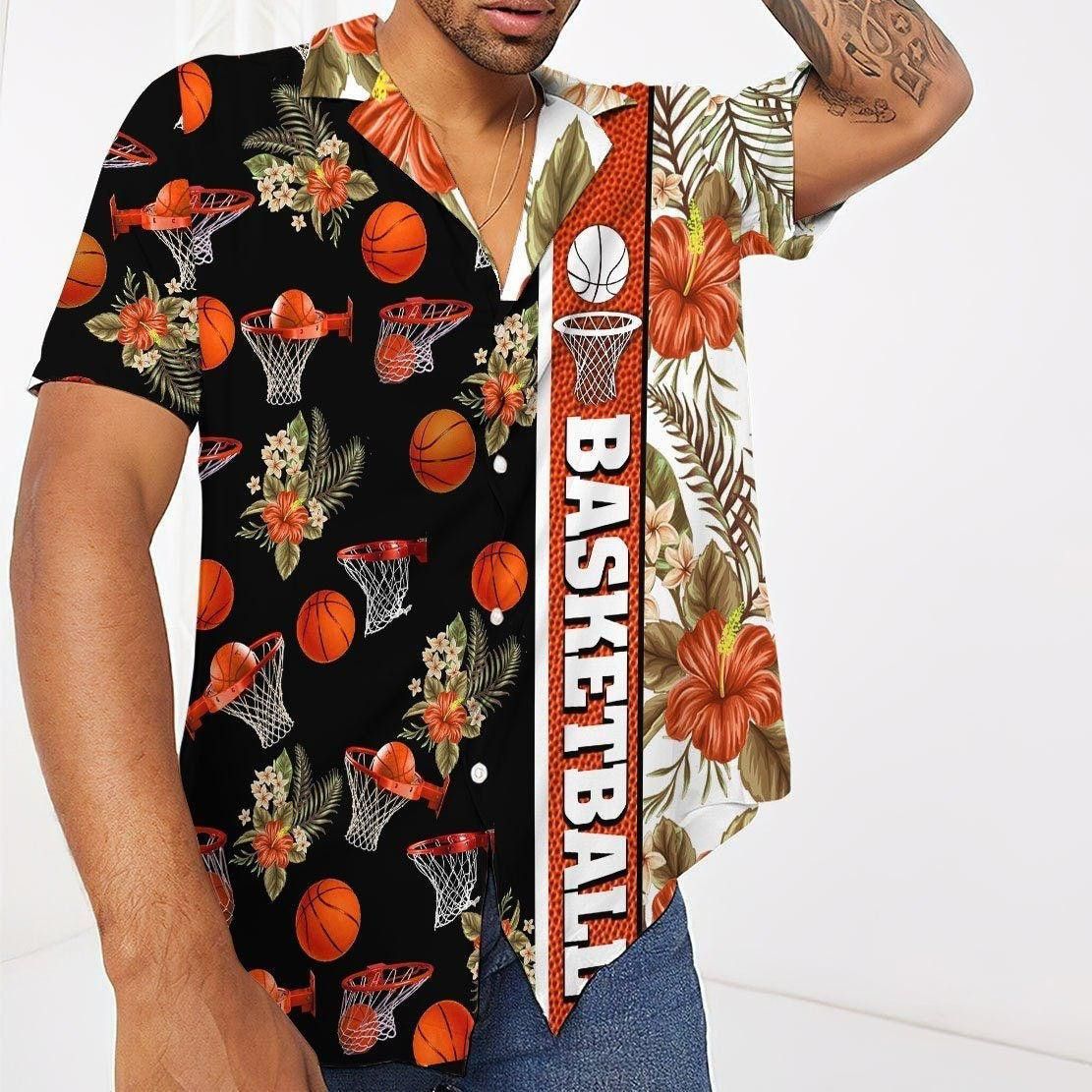 Basketball Trendy Hawaiian Shirt Adult