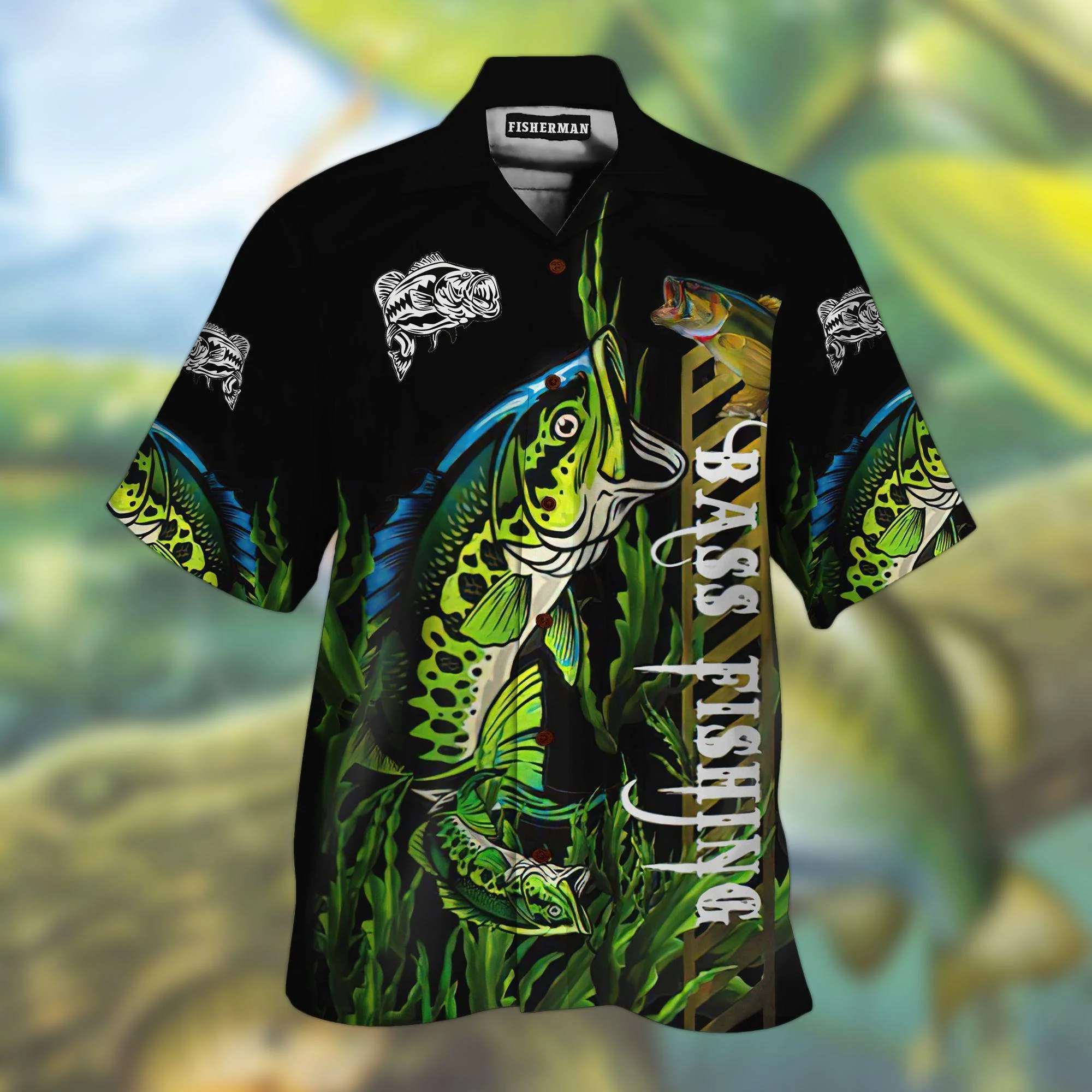 Bass Fish Trendy Hawaiian Shirt