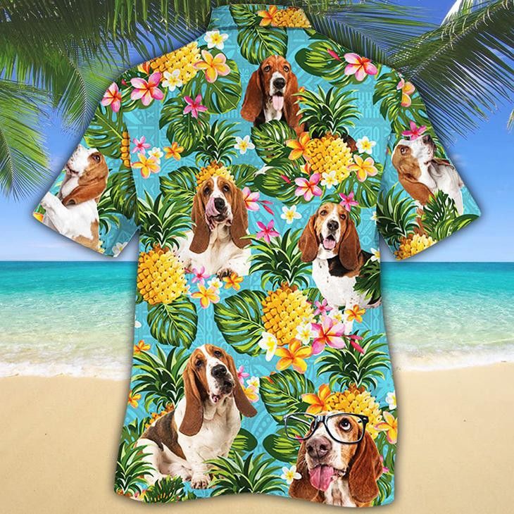 Basset Hound Dog Pineapple Trendy Hawaiian Shirt For