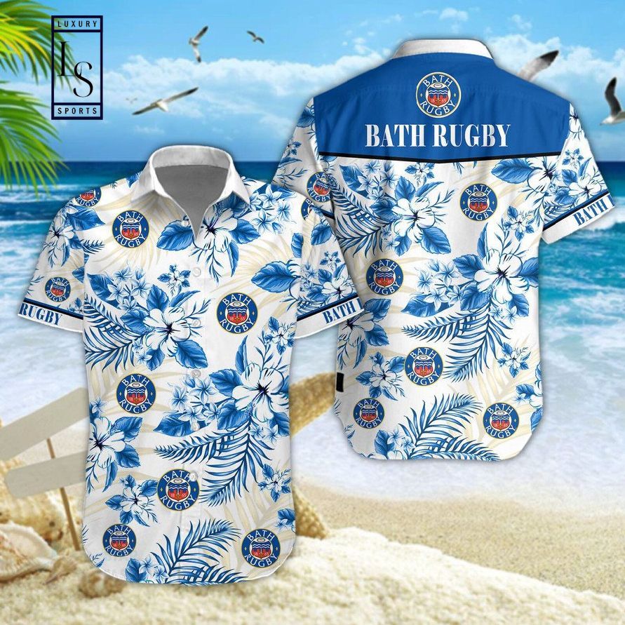 Bath Rugby Design Hawaiian Shirt