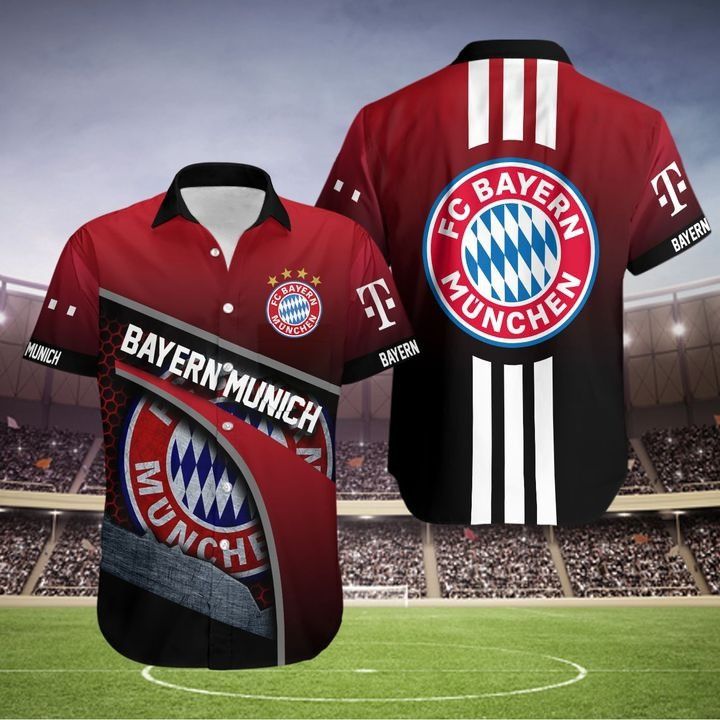 Bayern Munich Dark Red Limited Trendy Hawaiian Shirt Aloha Shirt