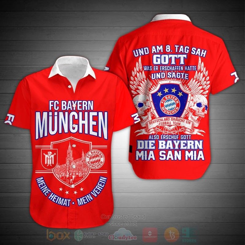 Bayern Munich Red Mia San Mia Trendy Hawaiian Shirt Aloha Shirt
