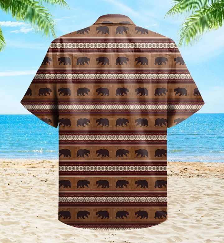 Bayfield Bear Brown Trendy Hawaiian Shirt 3D, Bear Lover Trendy Hawaiian Shirt For Summer Gifts