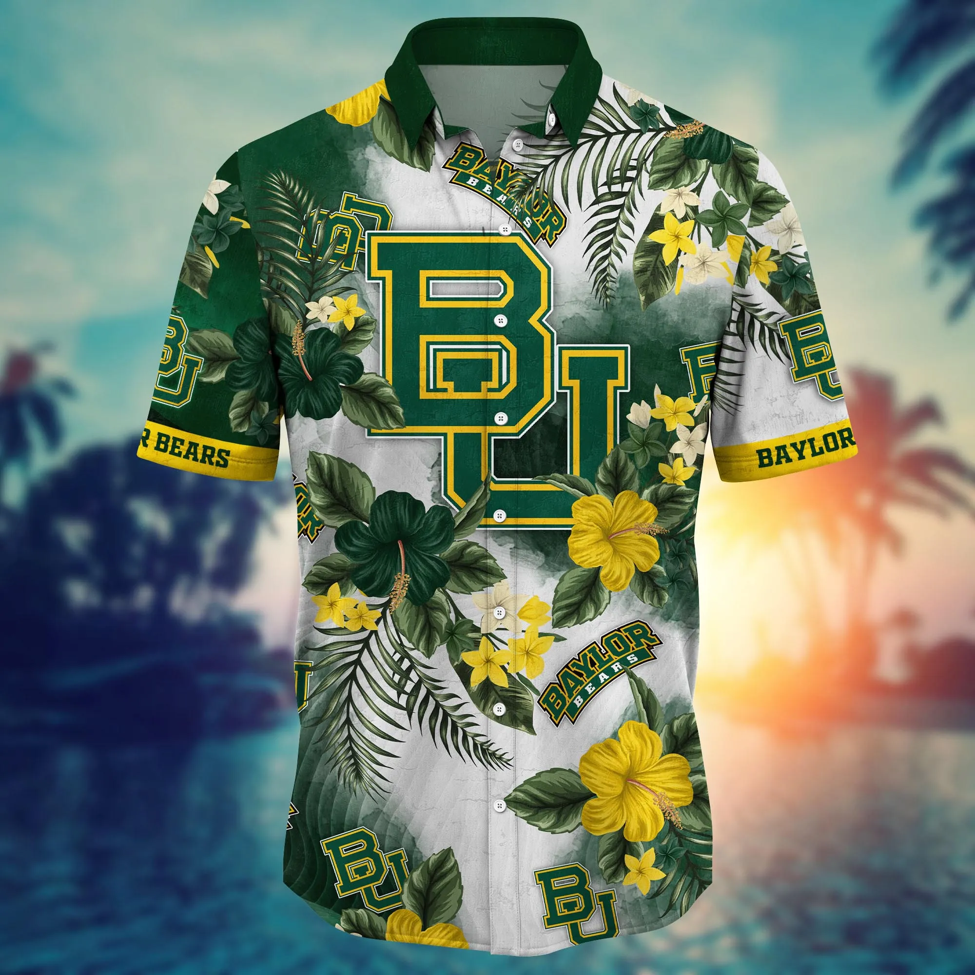 Baylor Bears NCAA Hawaiian Shirt Beach Seasontime Aloha Shirt