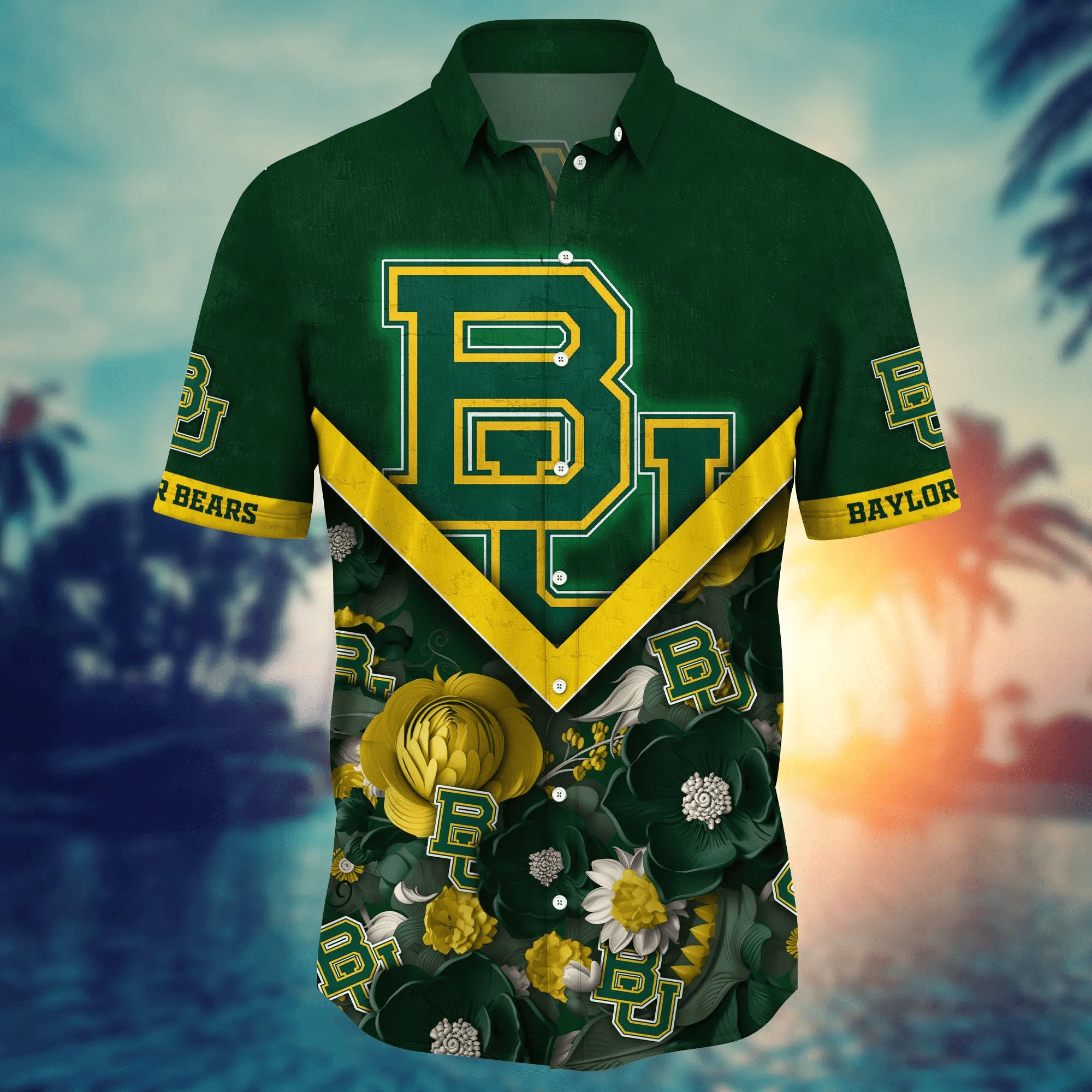 Baylor Bears NCAA Hawaiian Shirt Custom Summer Nights Aloha Shirt