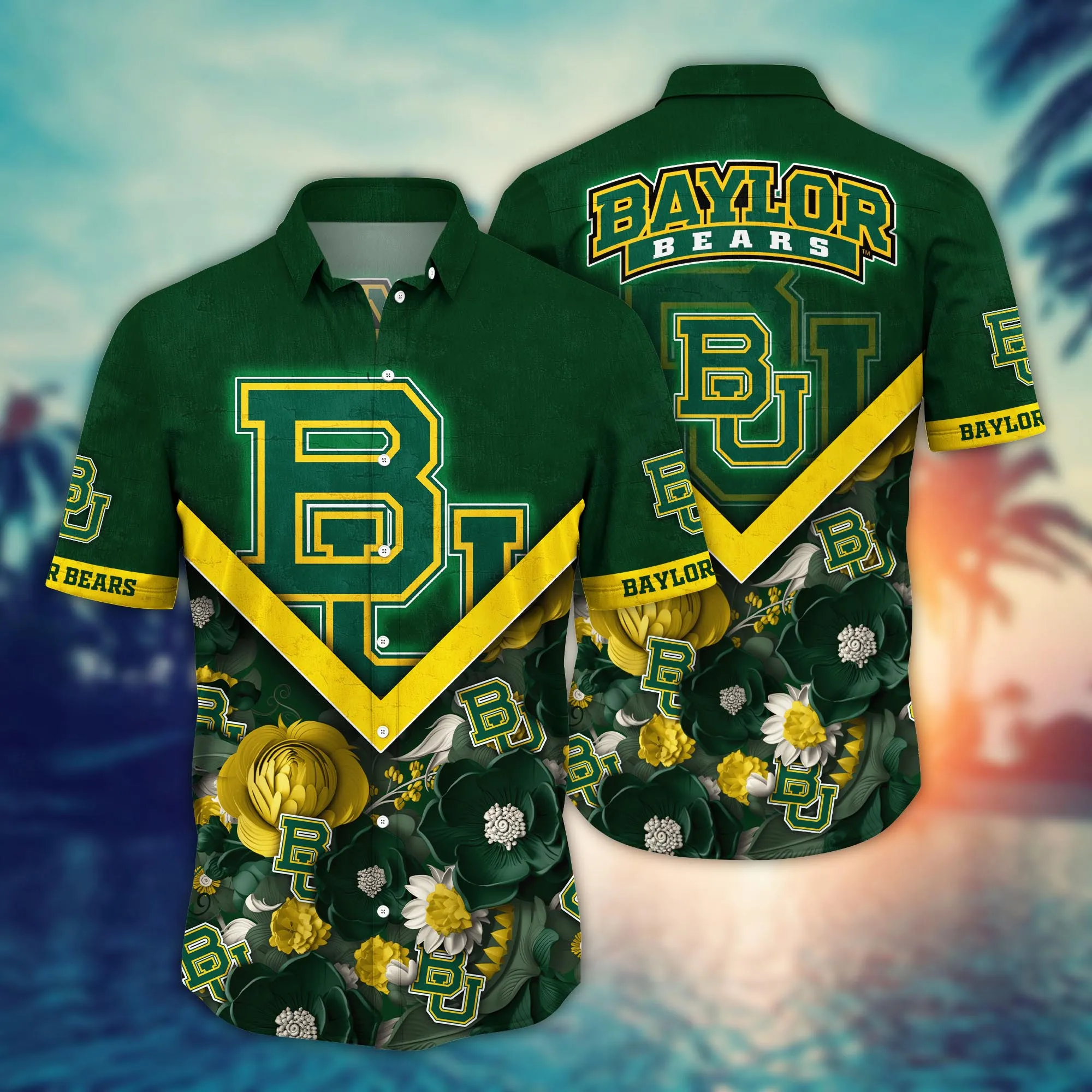 Baylor Bears NCAA Hawaiian Shirt Custom Summer Nights Aloha Shirt Baylor Bears NCAA Hawaiian Shirt Custom Summer Nights Aloha Shirt