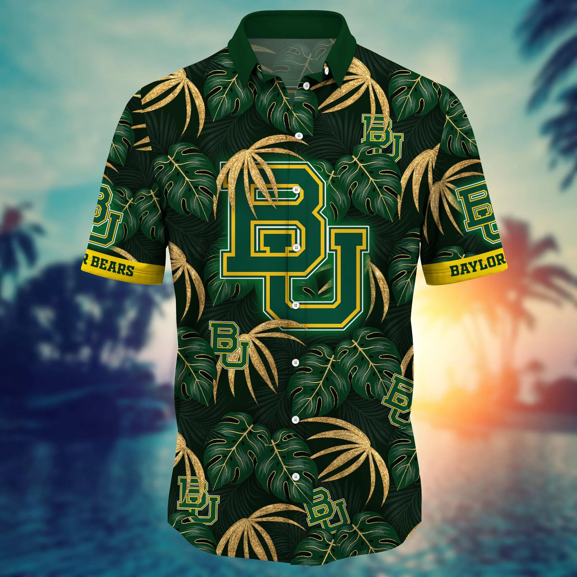 Baylor Bears NCAA Hawaiian Shirt Getaways Aloha Shirt