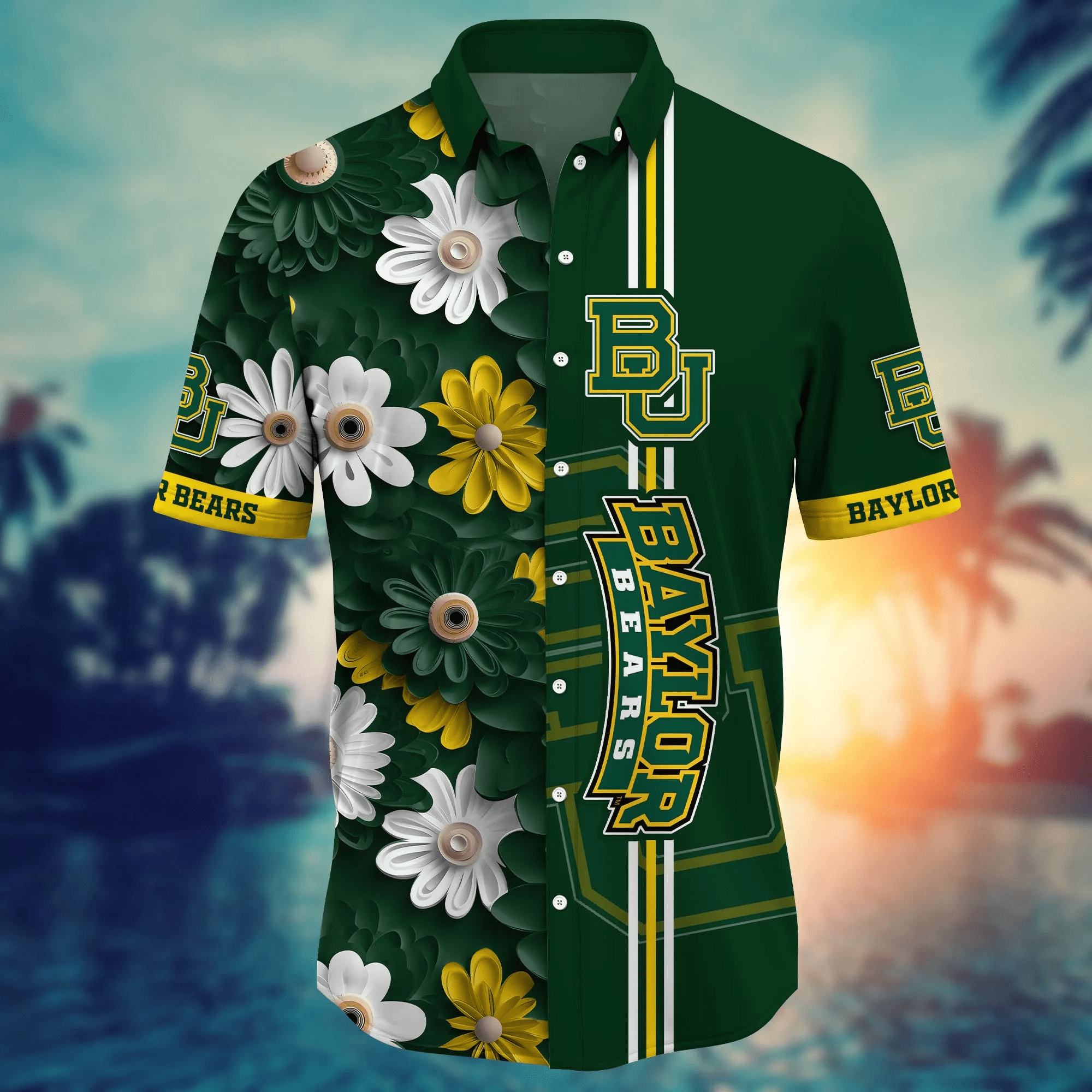 Baylor Bears NCAA Hawaiian Shirt Glowing Aloha Shirt