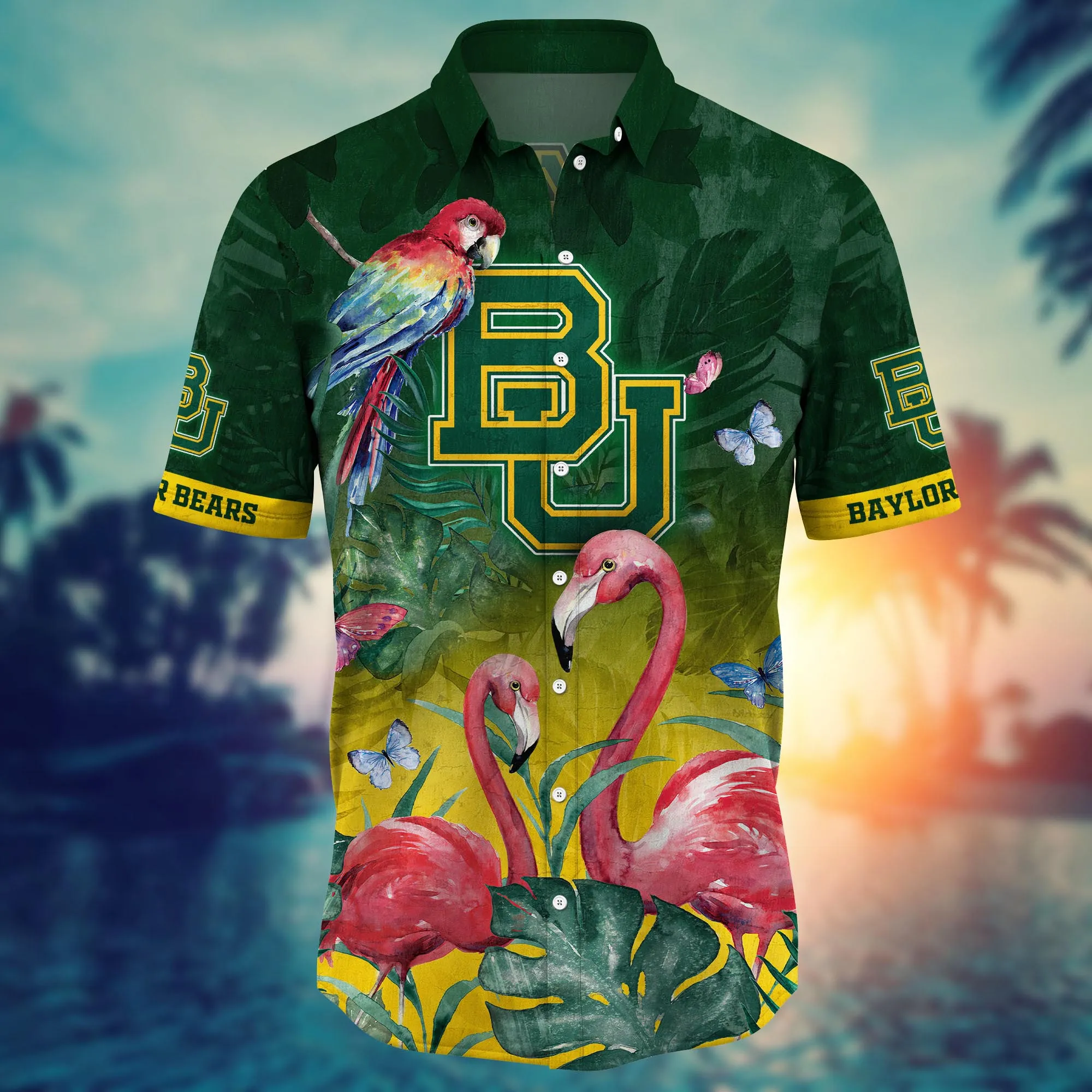Baylor Bears NCAA Hawaiian Shirt Outdoor Movies Aloha Shirt